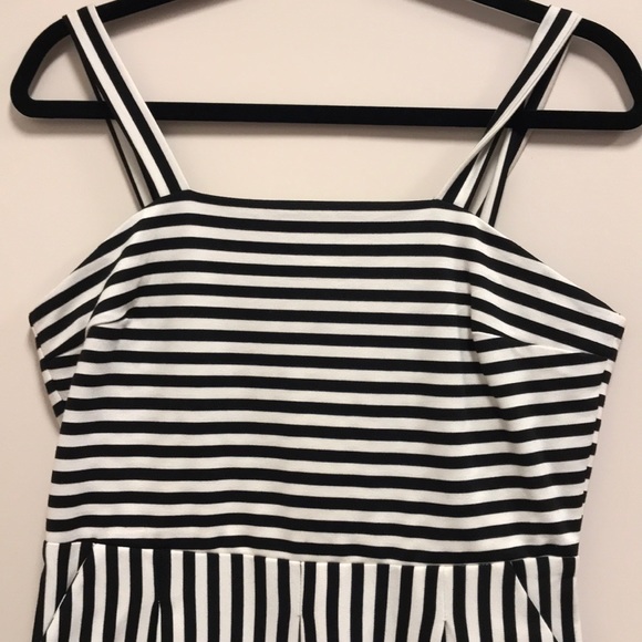 Brixon Ivy Black/White Striped Dress with POCKETS! - Picture 2 of 3